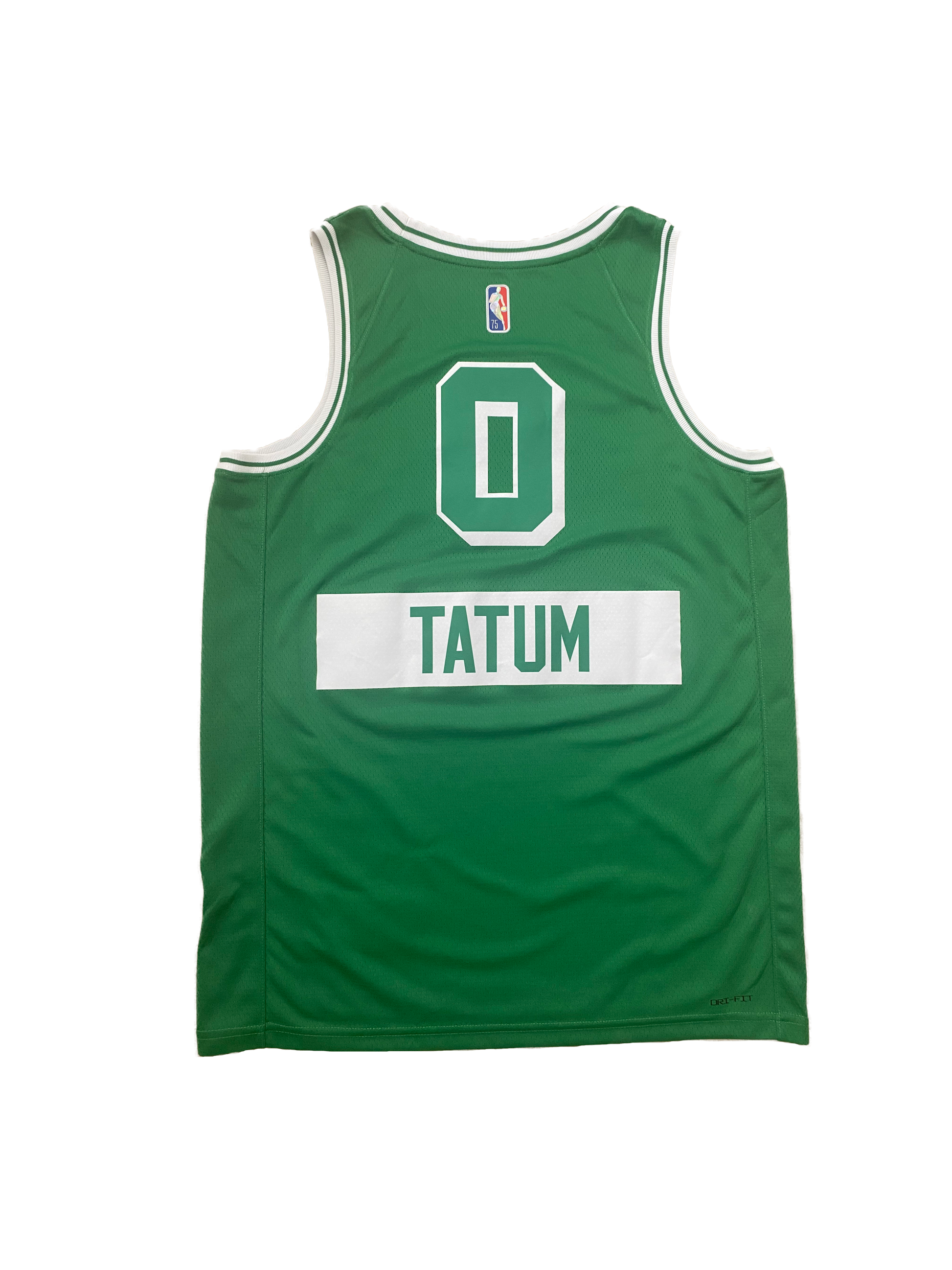 Boston Celtics 0 Jayson Tatum jersey 75th city basketball uniform green  swingman limited edition kit 2022